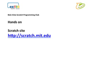Scratch: School and Programming Languages | PPT