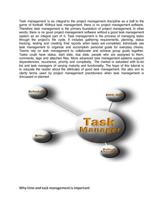 Task Management Theories Workshop on time and workload management | DOCX