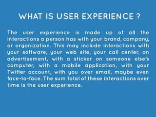 User Experience/User Interaction