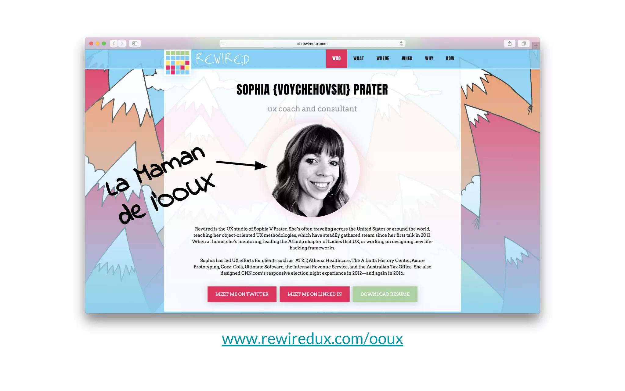 La Maman
de l’OOUX
www.rewiredux.com/ooux
 