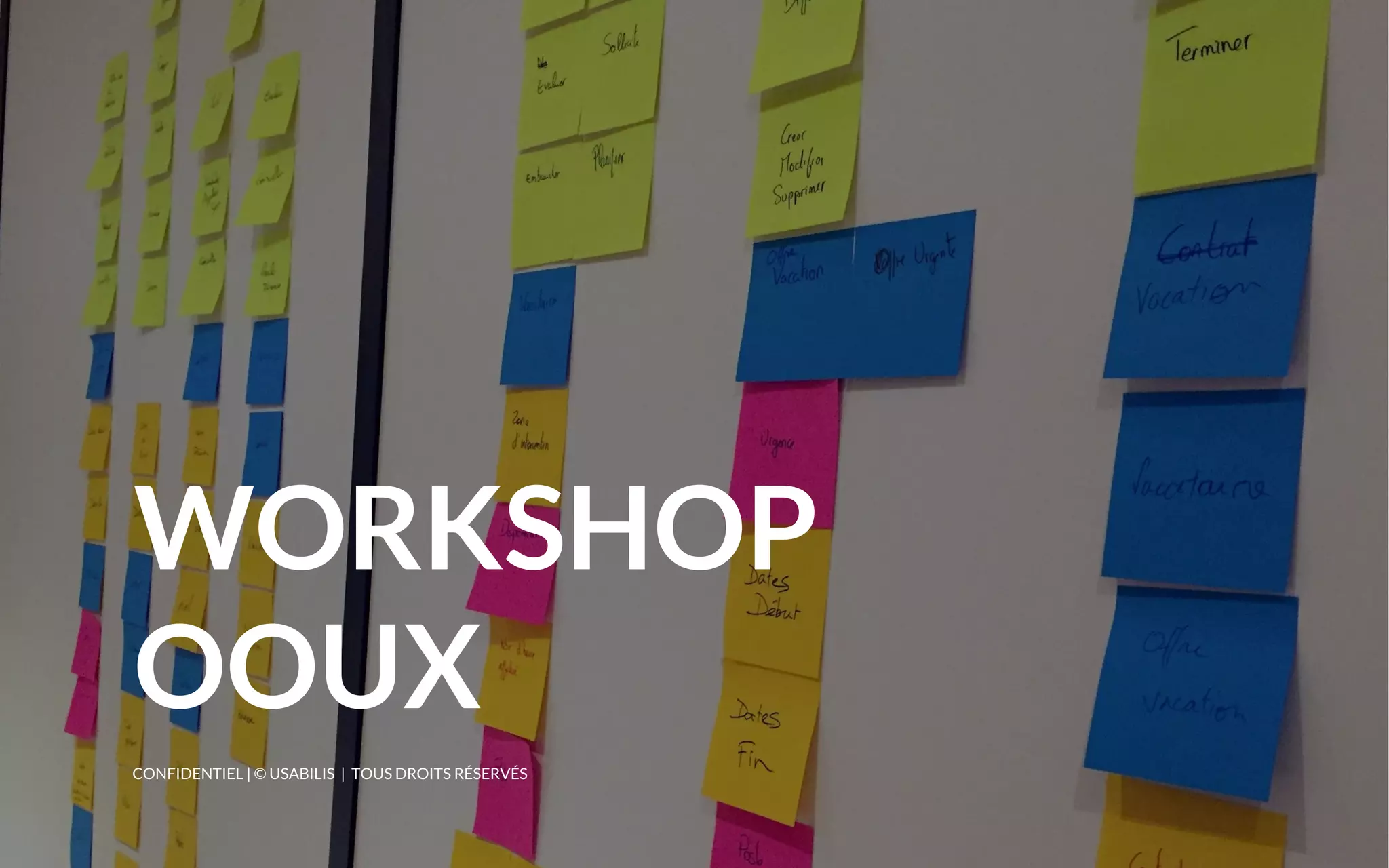 54
TP
WORKSHOP
OOUX
CONFIDENTIEL | © USABILIS | TOUS DROITS RÉSERVÉS
 