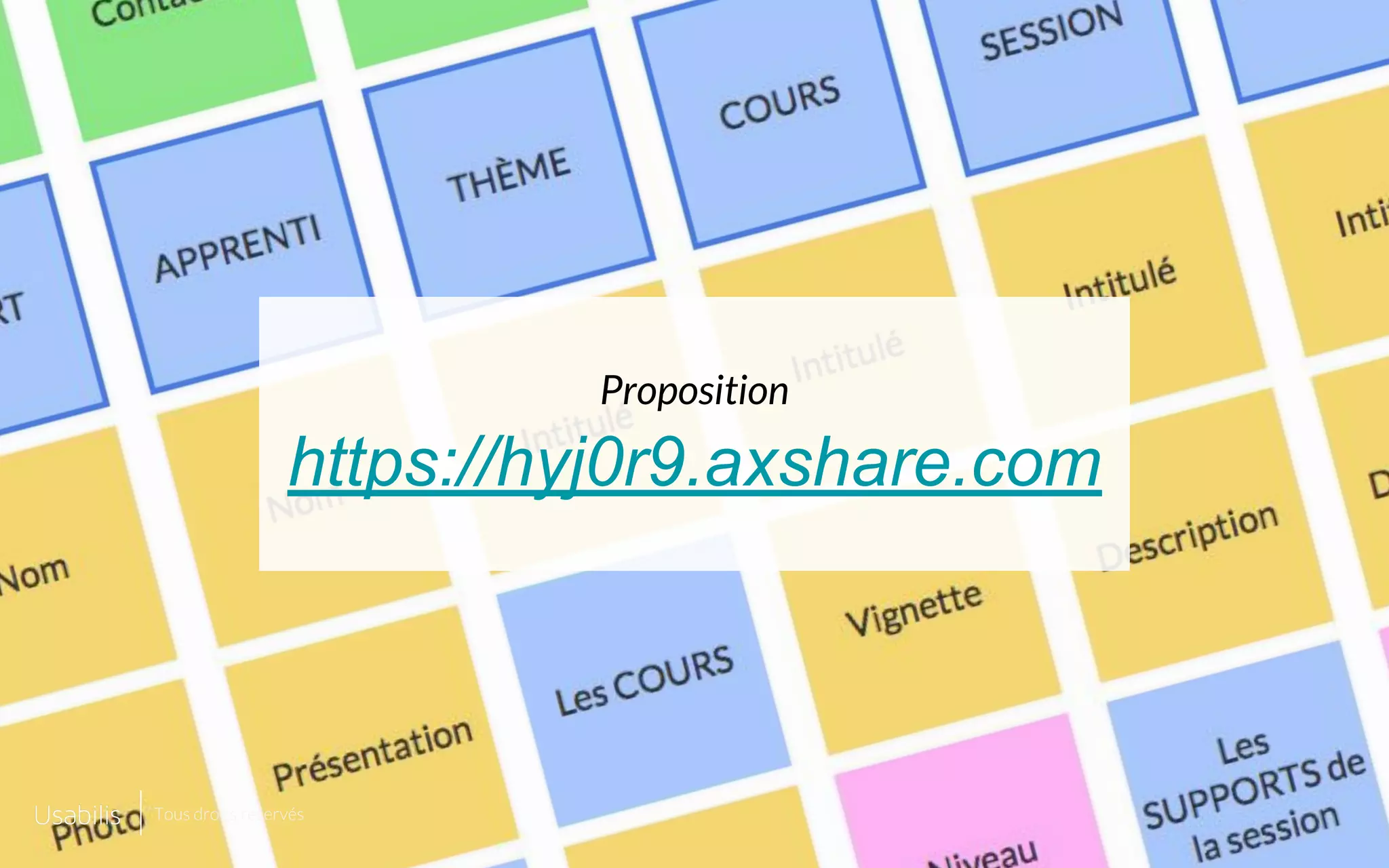 Proposition
https://hyj0r9.axshare.com
Tous droits réservés
 