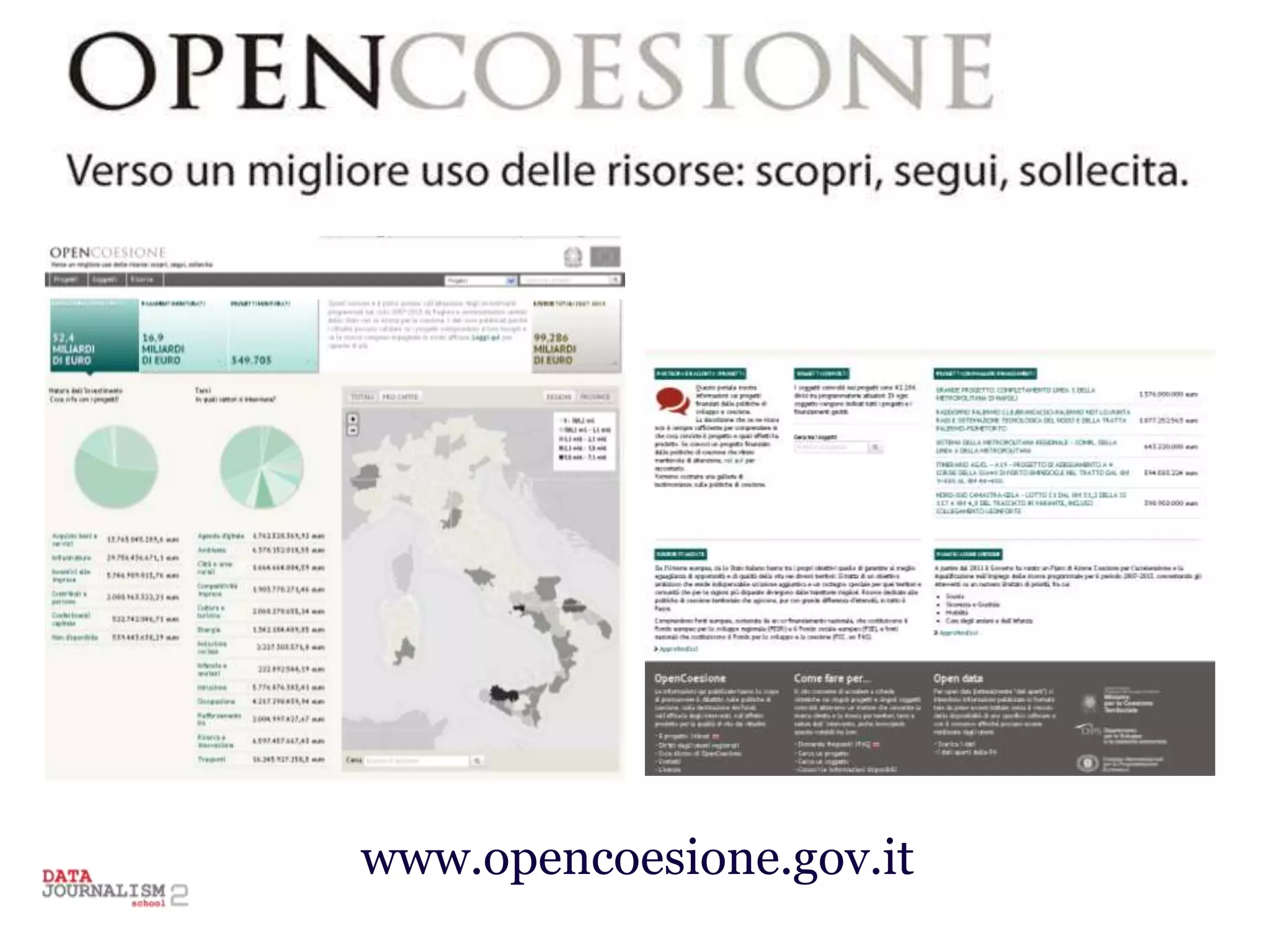 www.opencoesione.gov.it
 
