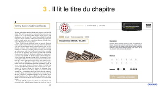 3 . Il lit le titre du chapitre
 