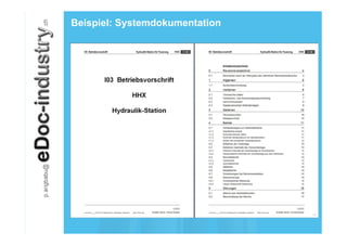Beispiel: Systemdokumentation
 