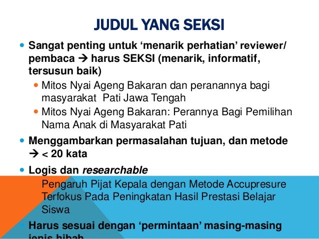 Didit linguist : Memanfaatkan Program Hibah Penelitian 
