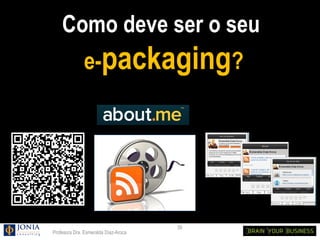 Como deve ser o seu
              e-packaging?




                                      39
Profesora Dra. Esmeralda Díaz-Aroca
 