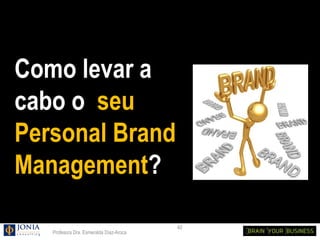 Como levar a
cabo o seu
Personal Brand
Management?

                                         40
   Profesora Dra. Esmeralda Díaz-Aroca
 