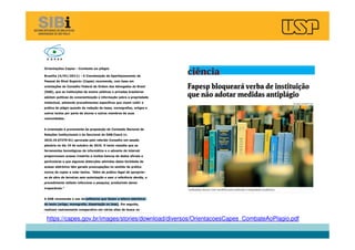 https://capes.gov.br/images/stories/download/diversos/OrientacoesCapes_CombateAoPlagio.pdf
 
