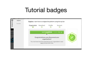 Tutorial badges
 