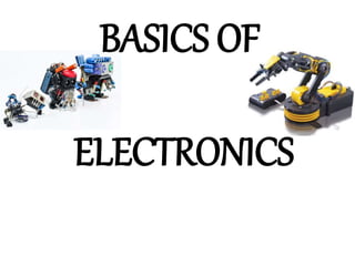 BASICS OF
ELECTRONICS
 