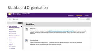 Blackboard Organization
 