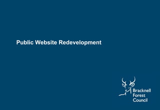 Public Website Redevelopment
 