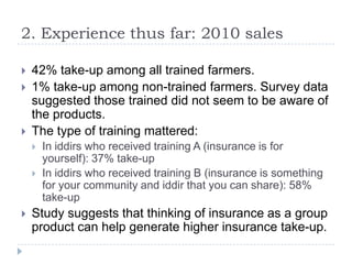 The potential for generic weather products and group contracts