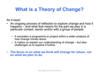 Overview of Maziwa Zaidi theory of change approach 