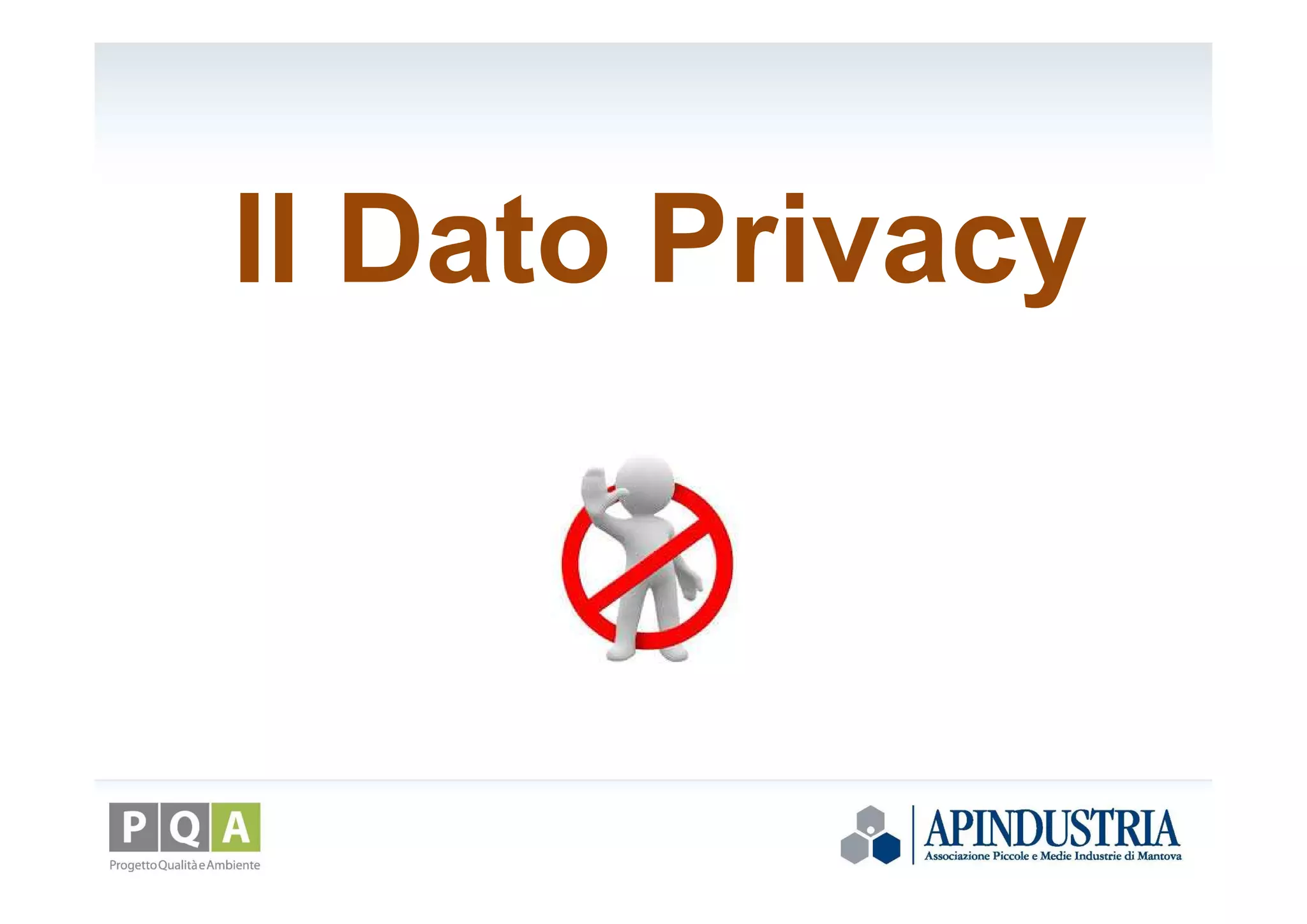 Il Dato Privacy
 