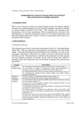 Climate Change Workshop proceedings | PDF