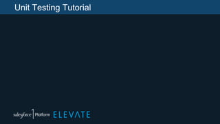 Unit Testing Tutorial
 