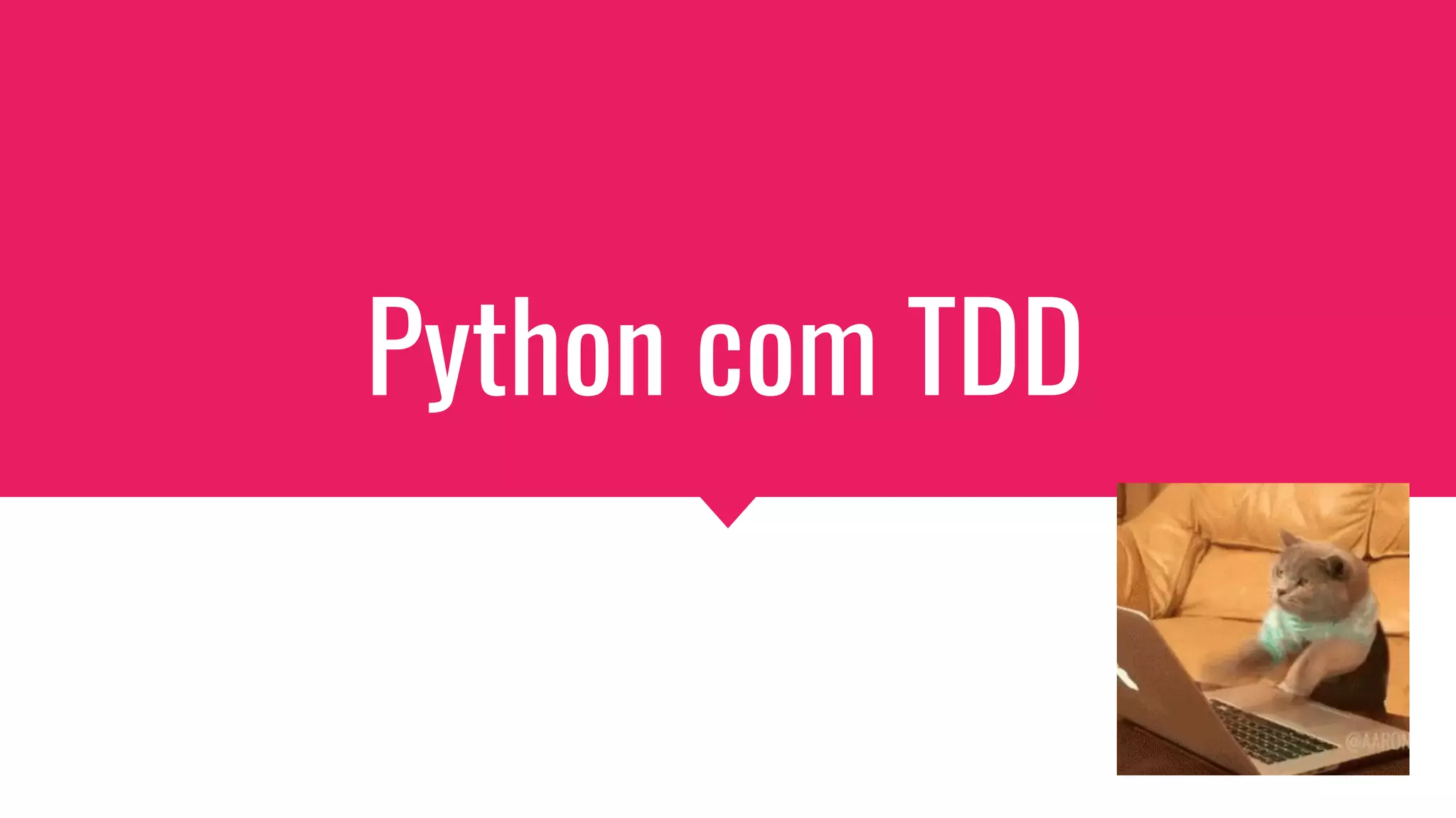 Python com TDD
 