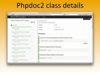 Phpdoc2	
  class	
  details
 