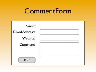 CommentForm
Name:
E-mail Address:
Website:
Comment:
Post
 