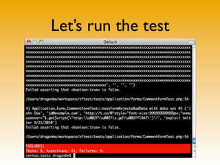 Let’s run the test
 