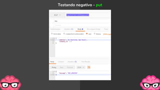Testando negativo - put
 