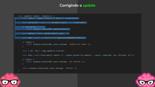 Corrigindo o update
 