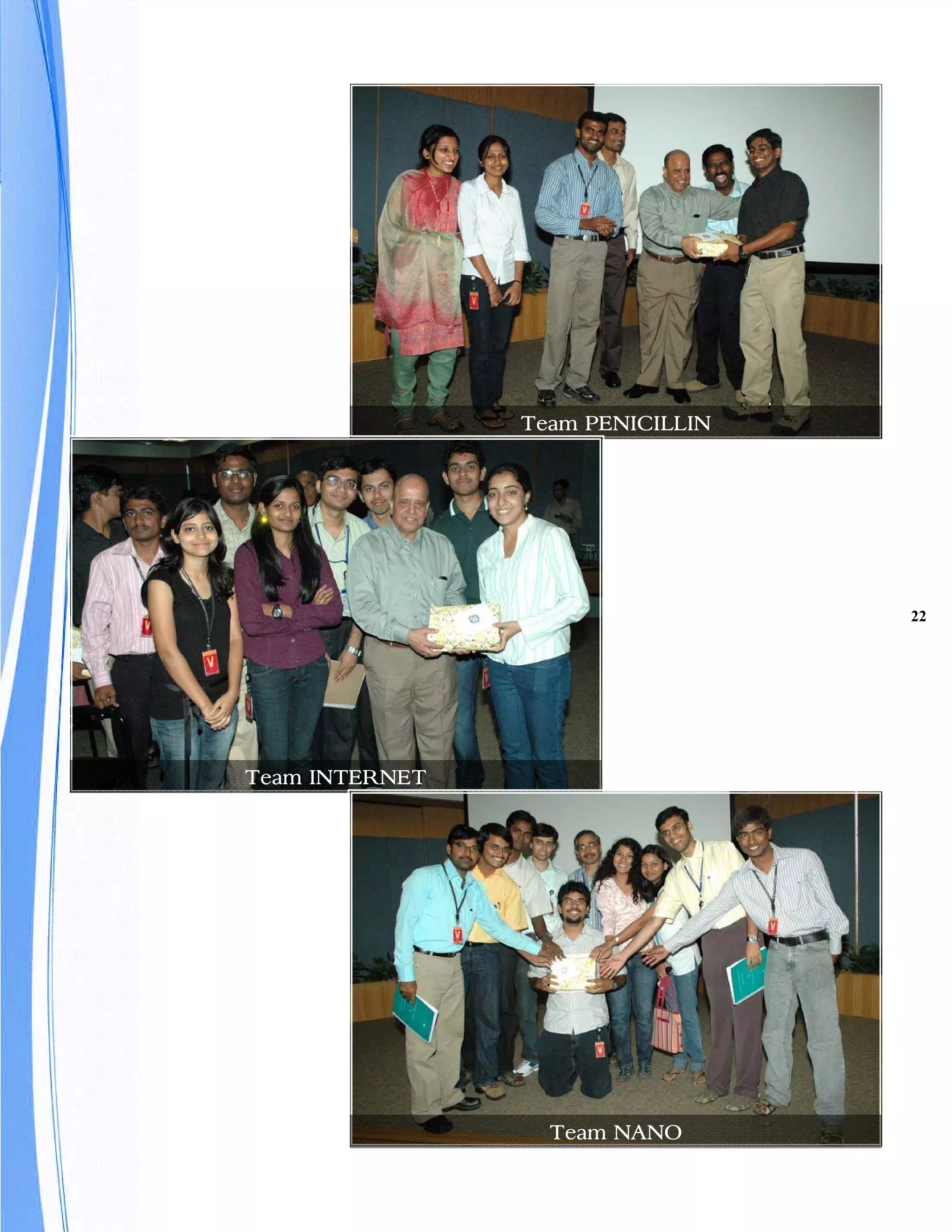 Team PENICILLIN




                                  22




Team INTERNET




                  Team NANO
 