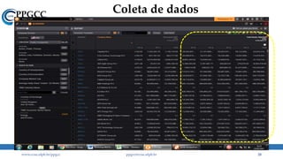 Coleta de dados
www.ccsa.ufpb.br/ppgcc ppgcc@ccsa.ufpb.br 28
 