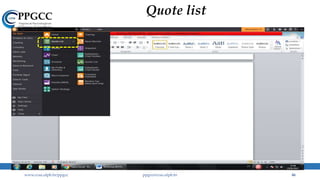Quote list
www.ccsa.ufpb.br/ppgcc ppgcc@ccsa.ufpb.br 46
 