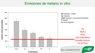 Validation of RUMINANT model towards accurate estimations of enteric methane emissions under tropical conditions to support Colombian NDC