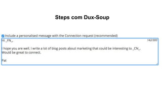 Steps com Dux-Soup
 