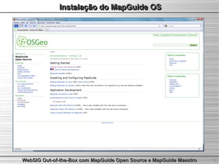 WebSIG Out-of-the-Box com MapGuide Open Source e MapGuide Maestro | PDF