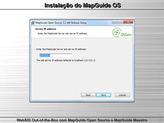 WebSIG Out-of-the-Box com MapGuide Open Source e MapGuide Maestro | PDF