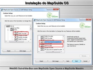 WebSIG Out-of-the-Box com MapGuide Open Source e MapGuide Maestro | PDF
