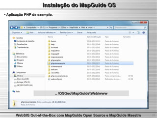 WebSIG Out-of-the-Box com MapGuide Open Source e MapGuide Maestro | PDF