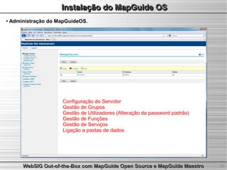 WebSIG Out-of-the-Box com MapGuide Open Source e MapGuide Maestro | PDF
