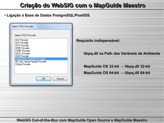 WebSIG Out-of-the-Box com MapGuide Open Source e MapGuide Maestro | PDF