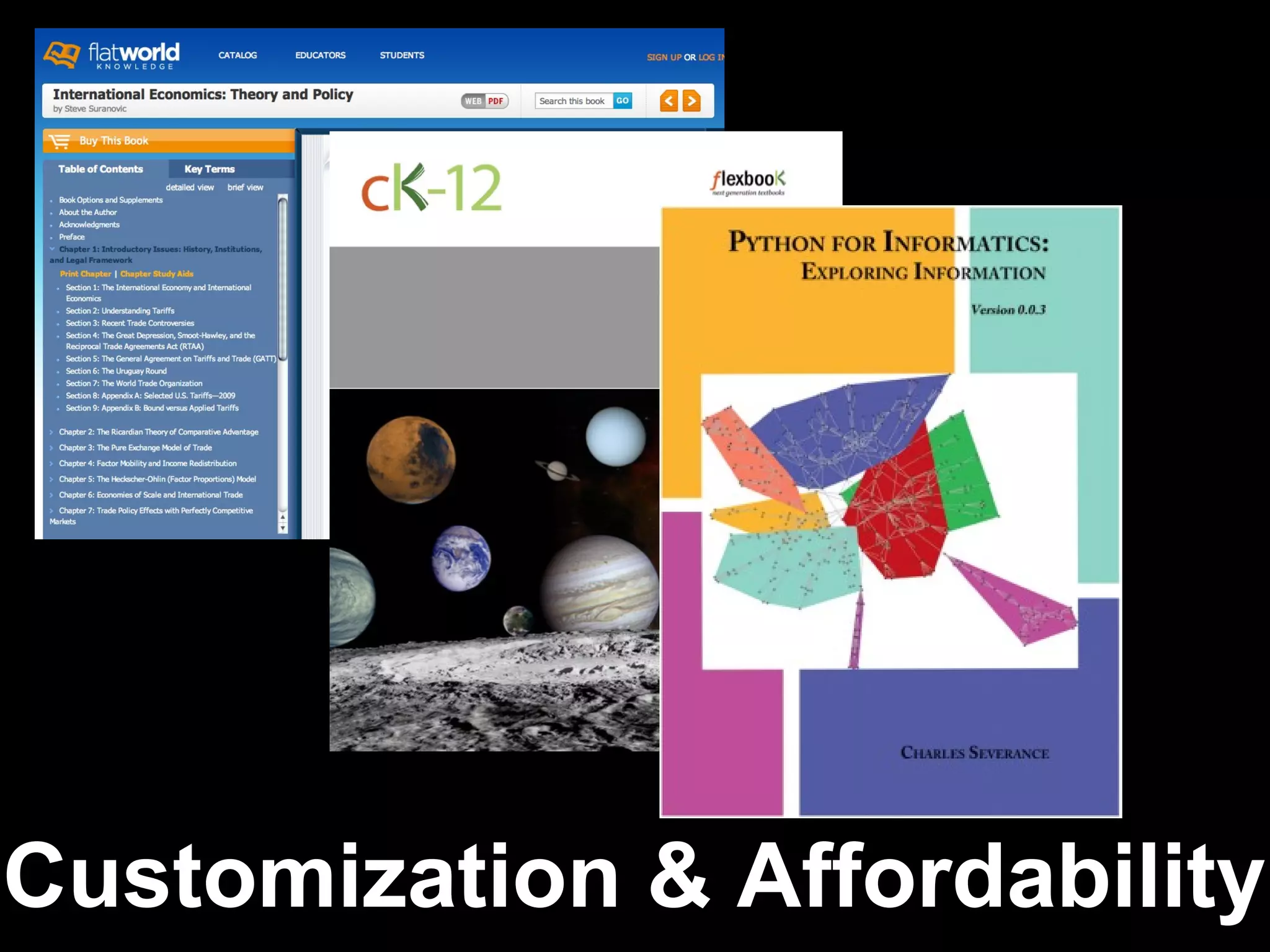 Customization & Affordability
 