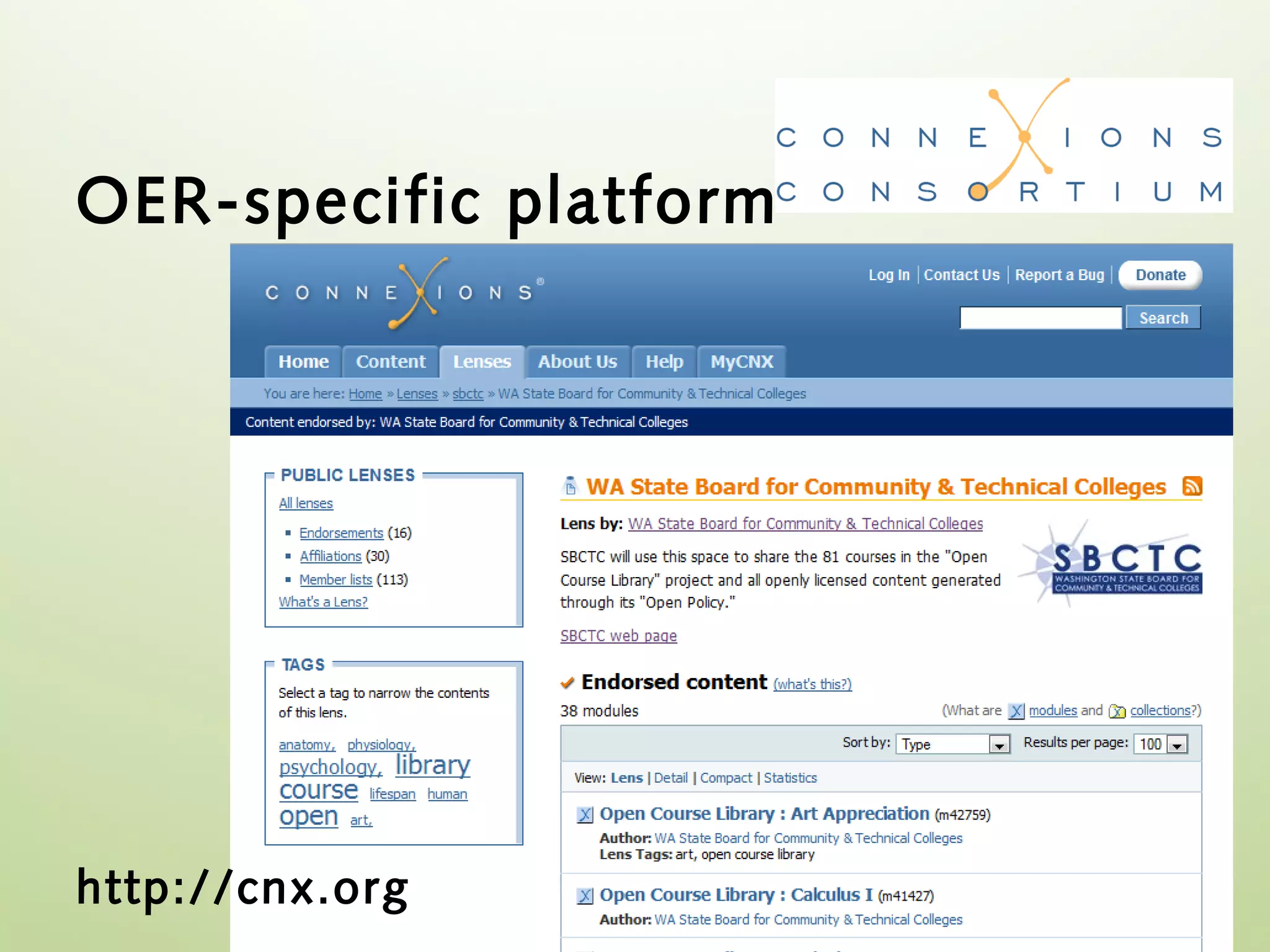 OER-specific platform




http://cnx.org
 