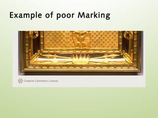 Example of poor Marking
 