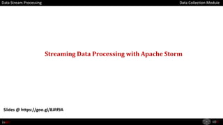 16BIT IITR
Data Collection ModuleData Collection Module
Streaming Data Processing with Apache Storm
Data Stream Processing
Slides @ https://goo.gl/BJRf9A
 