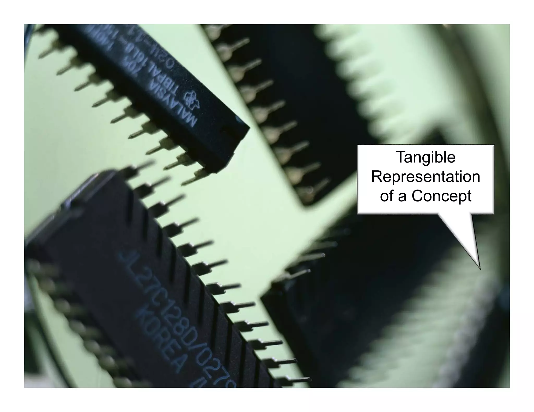 Tangible
Representation
of a Concept
 