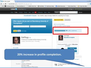 20% increase in profile completion.
 