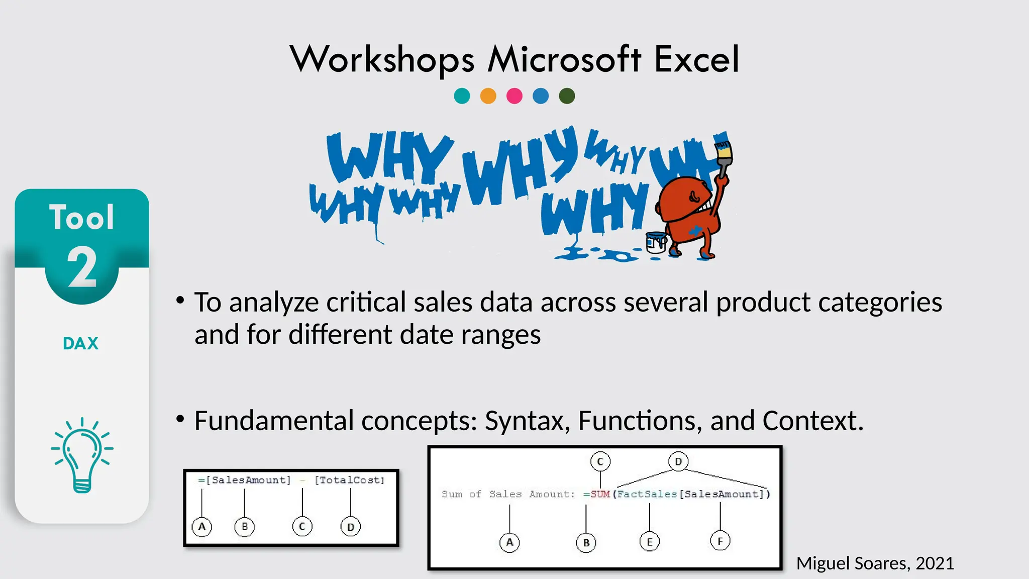 Workshops Microsoft Excel_2.6.pptx para ajuda | PPT