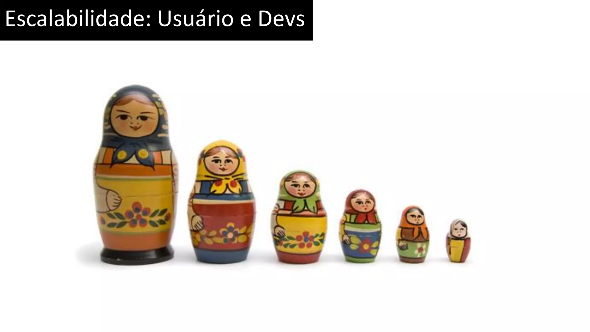 Escalabilidade: Usuário e Devs 