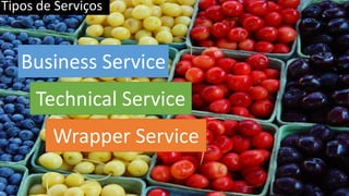 Tipos de Serviços
Business Service
Technical Service
Wrapper Service
 