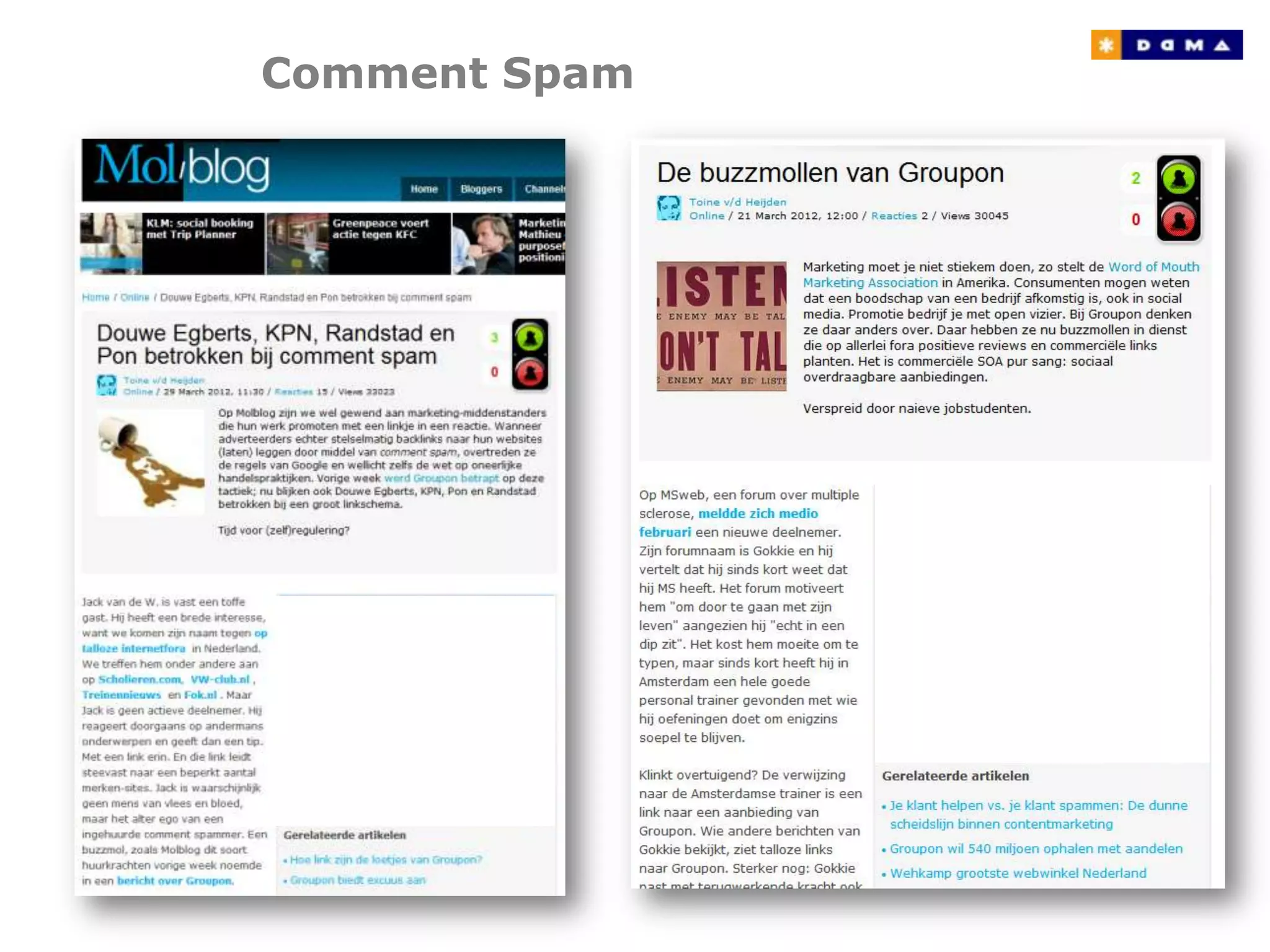 Comment Spam
 