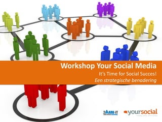 Workshop Your Social Media
           It’s Time for Social Succes!
         Een strategische benadering
 